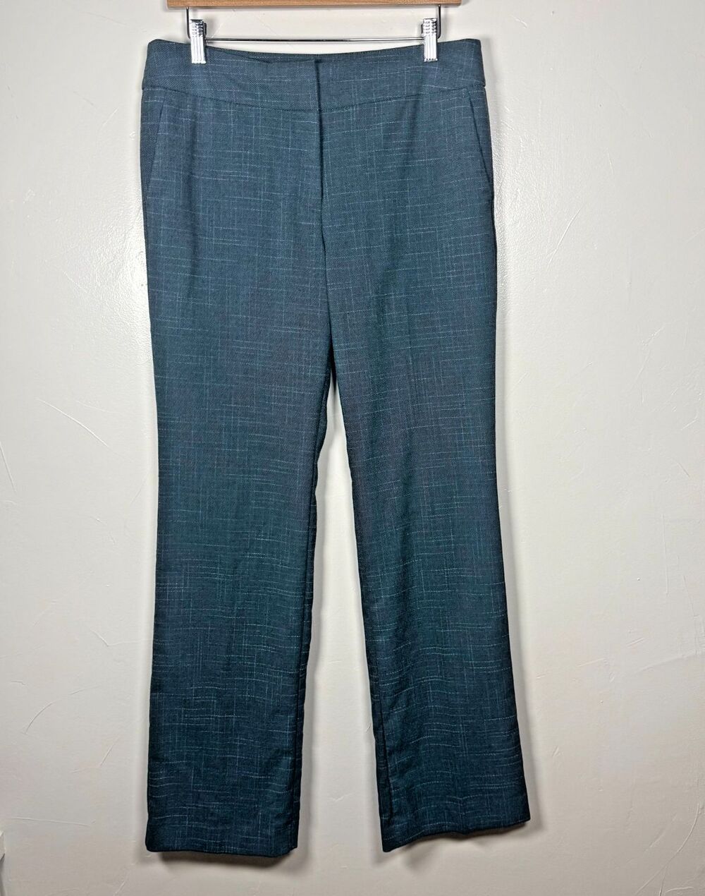 Ann Taylor Factory Green Plaid Pants Size 6 Work Office Preppy Business